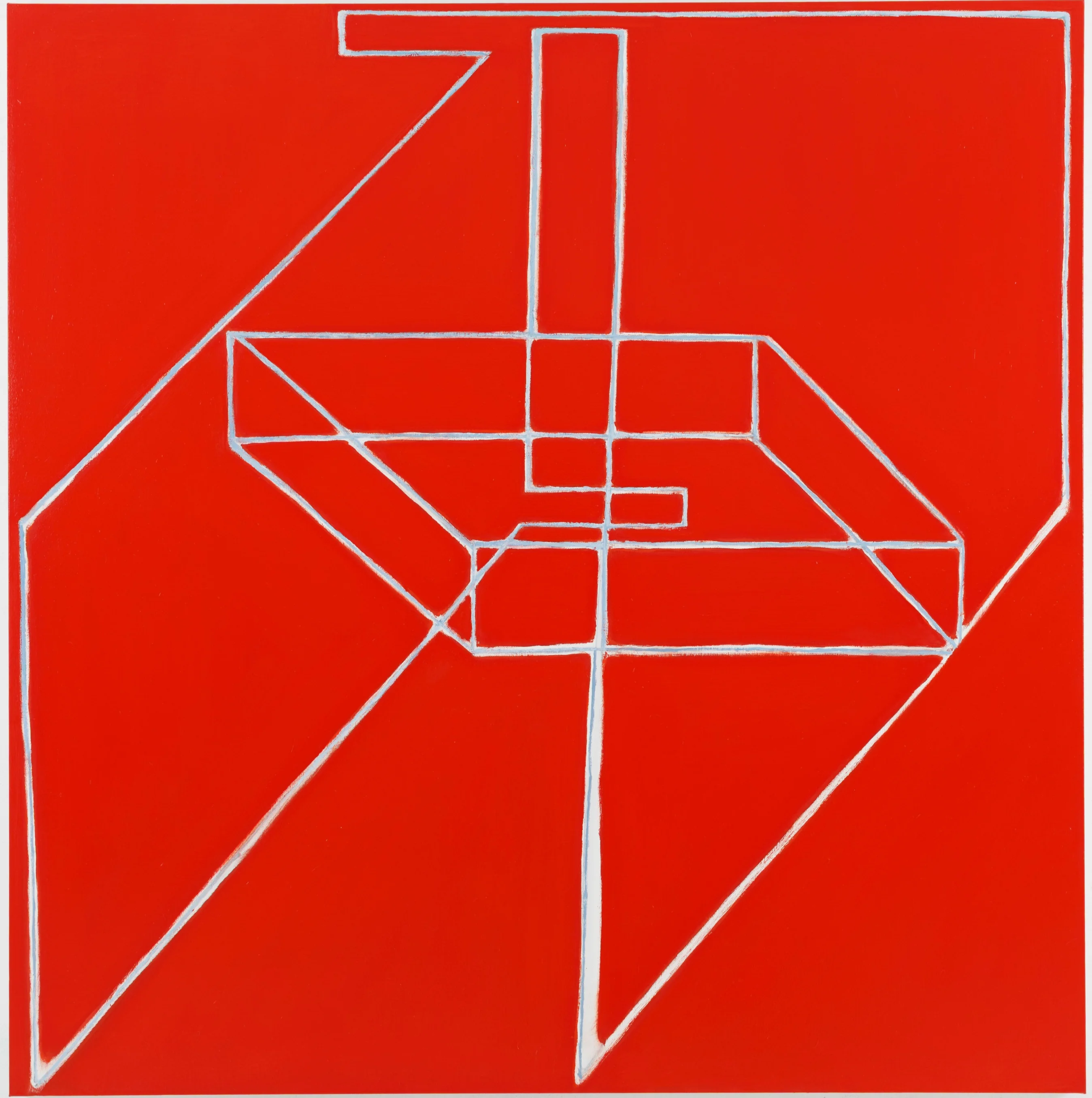 The Scream of the Butterfly 2023-2026, oil on Linen, 65 x 64 in, 165,1 x 162,56 cm