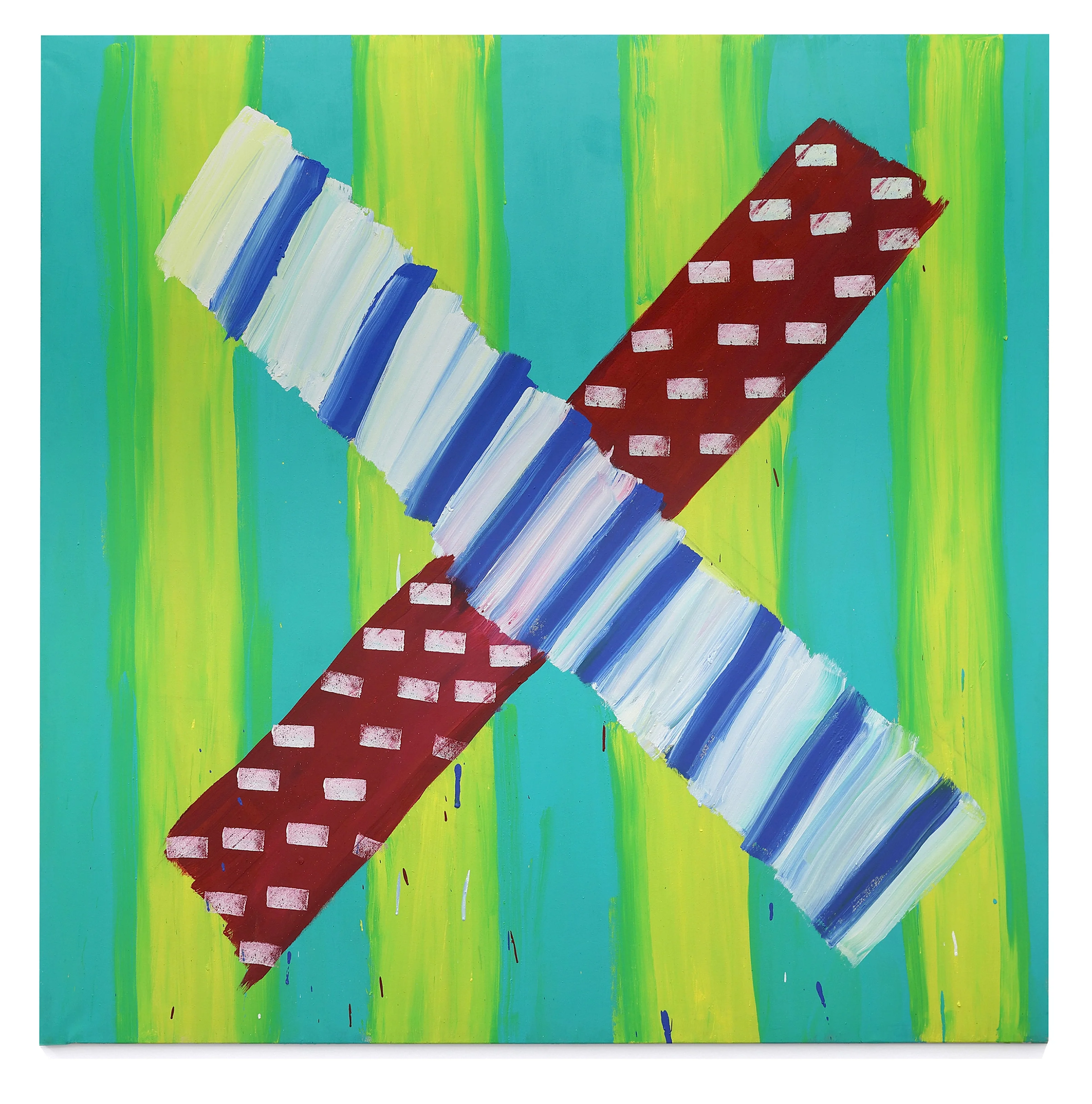 Cruce, 2022, Painting on canvas, 200 x 200cm