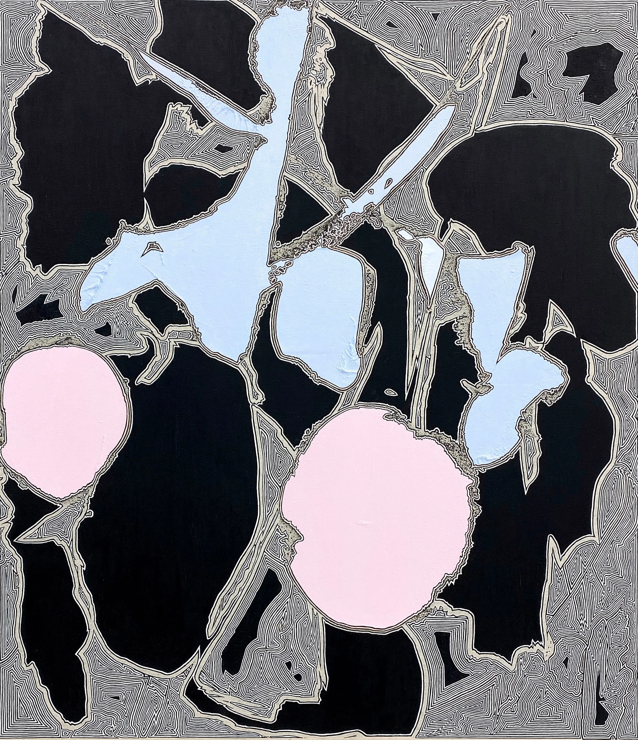 ESP, 2026, Oil on muslin, 101.6 x 86.4 cm, 40 x 34 inches