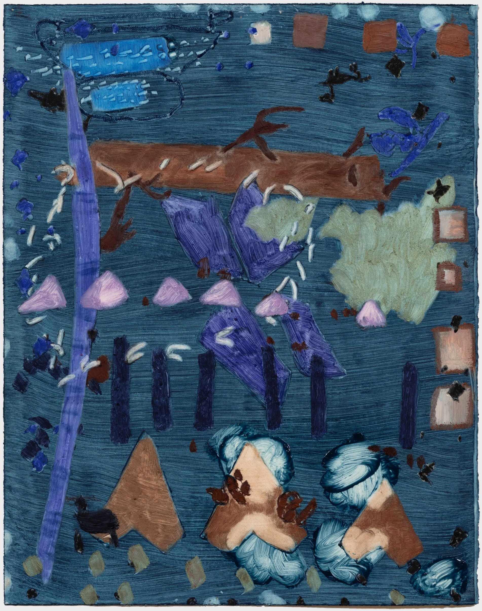 Elizabeth Y, 2024, Oil on paper, 19 x 15 inches, 48.3 x 38.1 cms