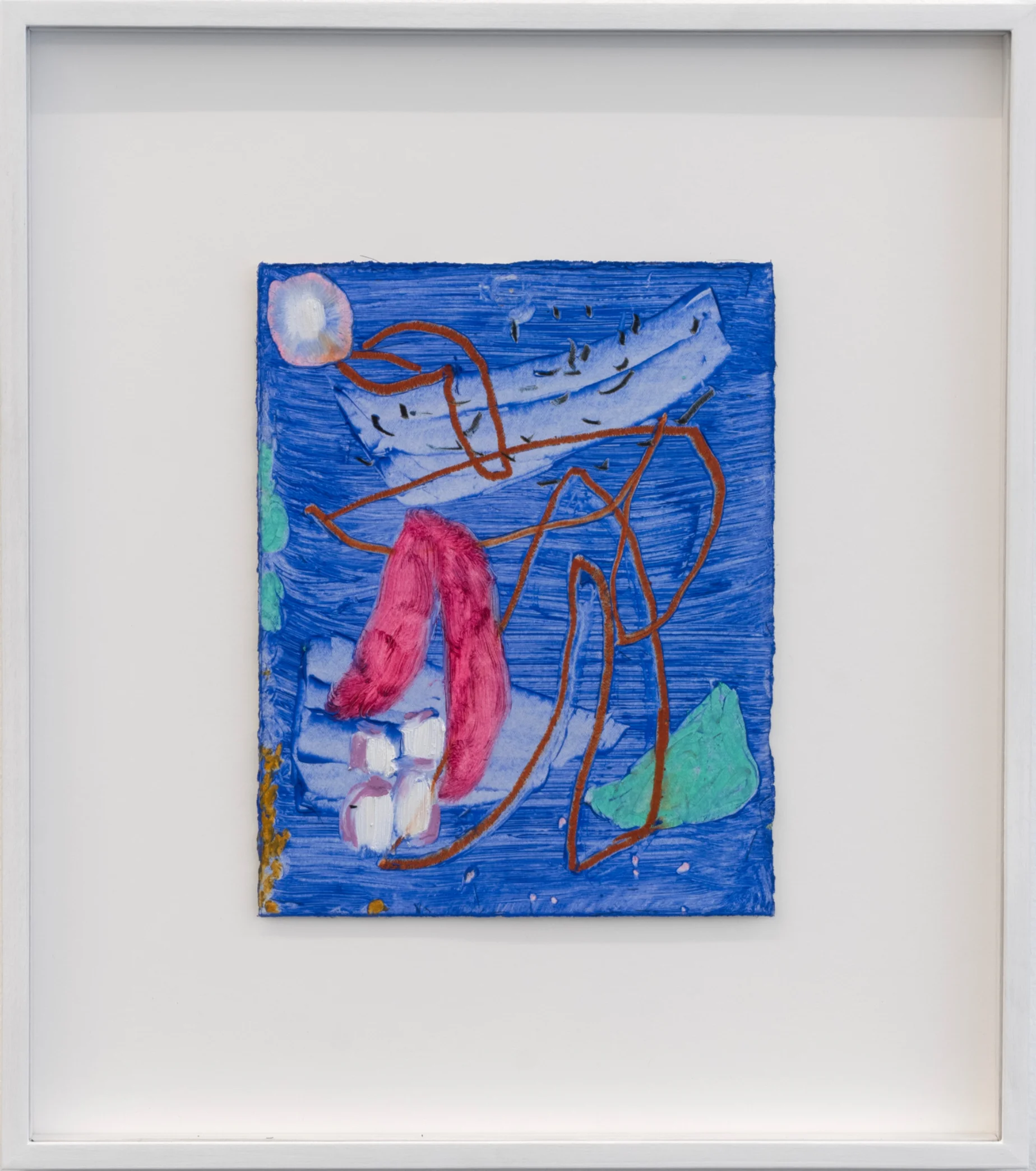 Signet V, 2024, Oil on paper, 24,13 x 19,05 cm / 9.5 x 7.5 in