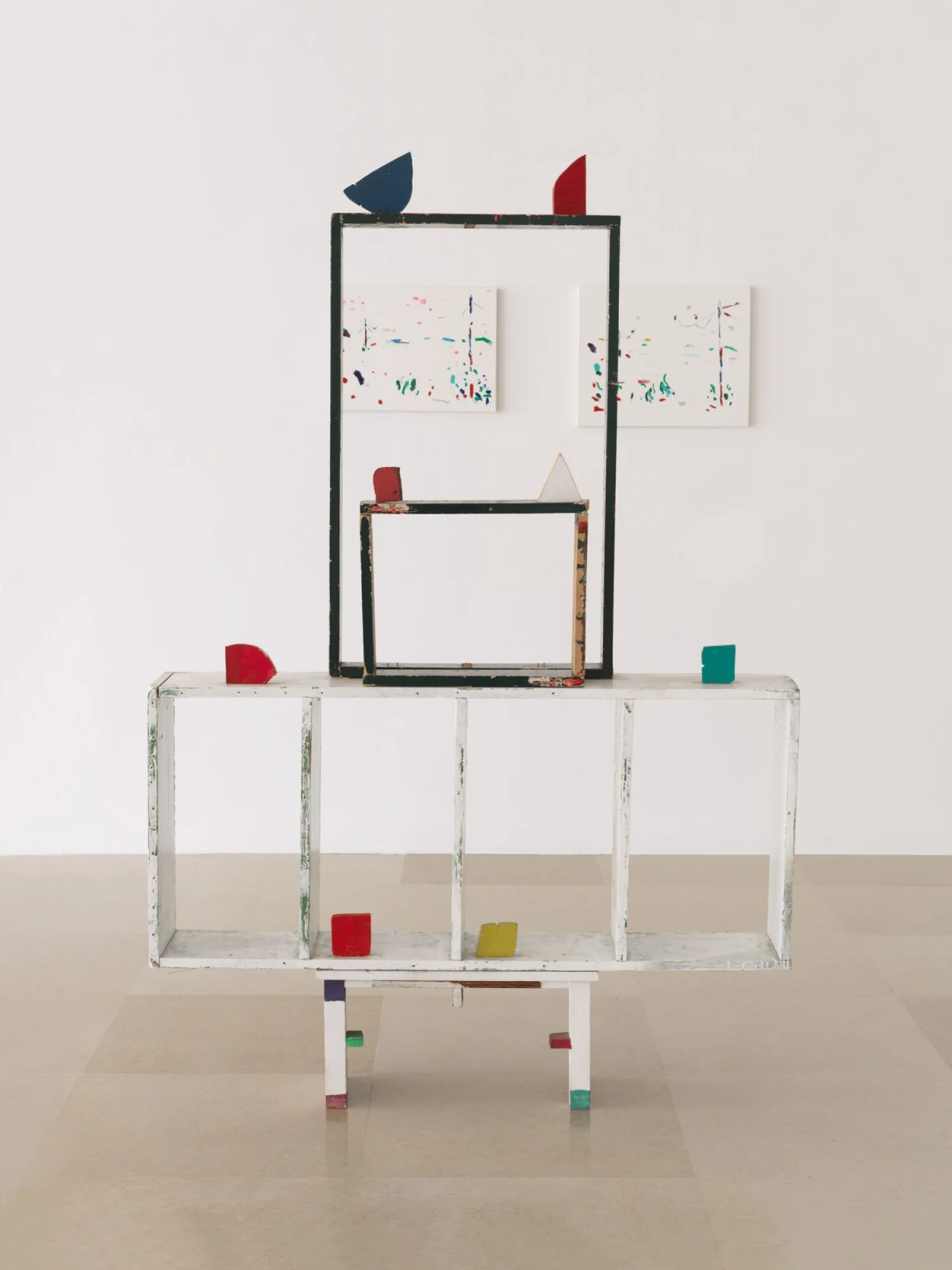 In the Quadrant of Primary Characteristics, 2023, Wood, paint, glue, nails, 191 x 128 x 24 cm, 75 x 50 1/4 x 9 1/2 inches