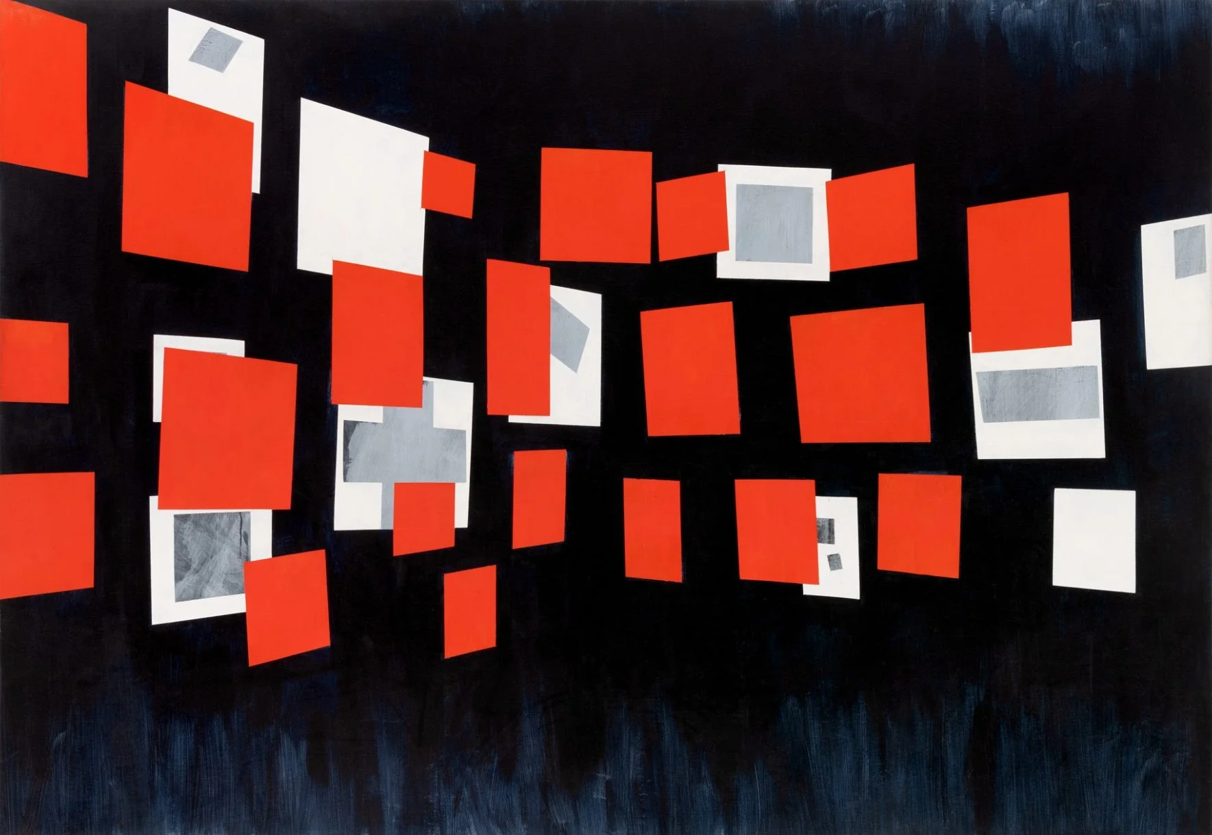 Glissement (detail), 1984, Acrylic on canvas, 178 x 254 cm